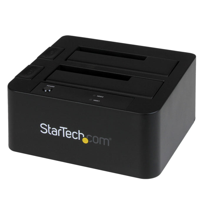 EAN 0065030855891 - StarTech.com SDOCK2U33EB base de conexión para disco duro USB 3.2 Gen 1 (3.1 Gen 1) Type-B Negro imagen 1