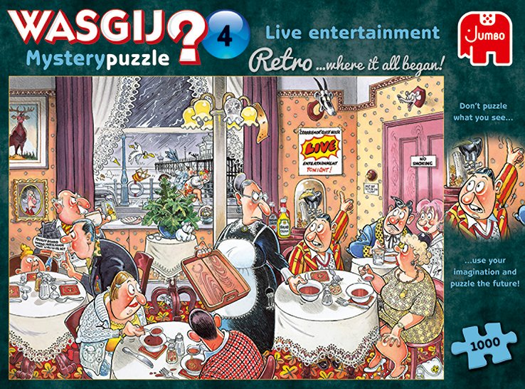 EAN 8710126191774 - Wasgij Retro Mystery 4 1000pcs Puzzle rompecabezas 1000 pieza(s) Cómics imagen 5