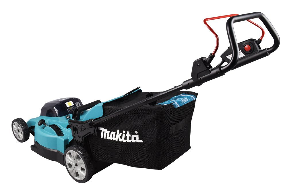 EAN 0088381756631 - Makita DLM480Z cortadora de césped Cortacésped manual Batería Negro, Turquesa imagen 3