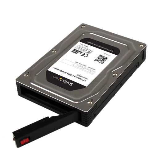 EAN 0065030854856 - StarTech.com 25SAT35HDD panel bahía disco duro 8,89 cm (3.5") Bandeja para disco duro Negro, Plata imagen 2