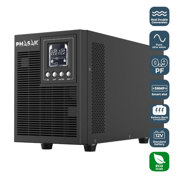 EAN 5605922026913 - Phasak PH 9220 sistema de alimentación ininterrumpida (UPS) Doble conversión (en línea) 2 kVA 1800 W 4 sa imagen 7