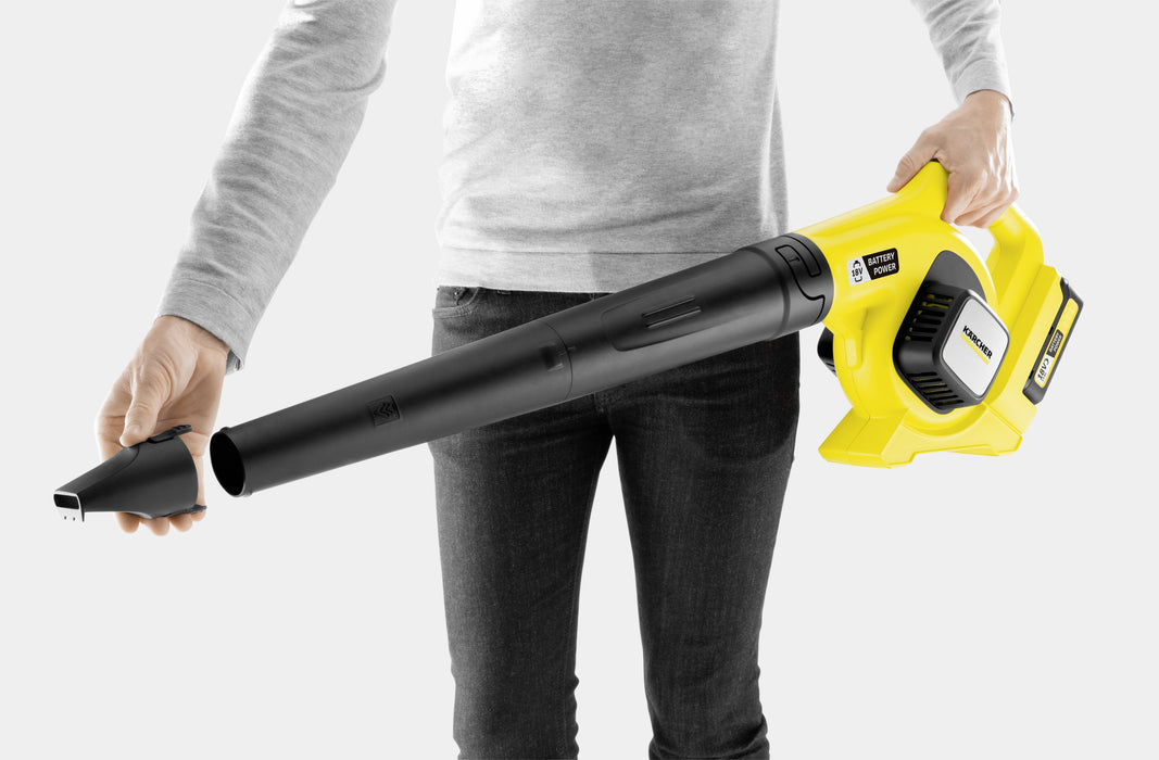 EAN 4054278459837 - Kärcher 14451000 aspiradora de hojas 210 kmh Negro, Amarillo 18 V Ión de litio imagen 5