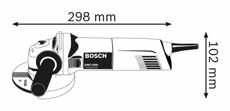 EAN 3165140394475 - Bosch GWS 1400 Professional amoladora angular 12,5 cm 11000 RPM 1400 W 2,4 kg imagen 2