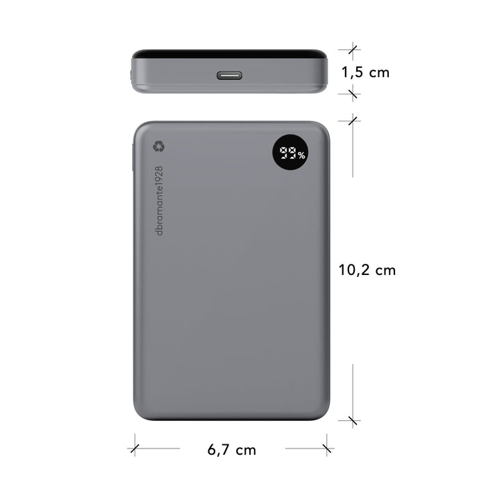 EAN 5711428071781 - dbramante1928 CP10SLBL7178 batería externa 10000 mAh Cargador inalámbrico Gris imagen 4