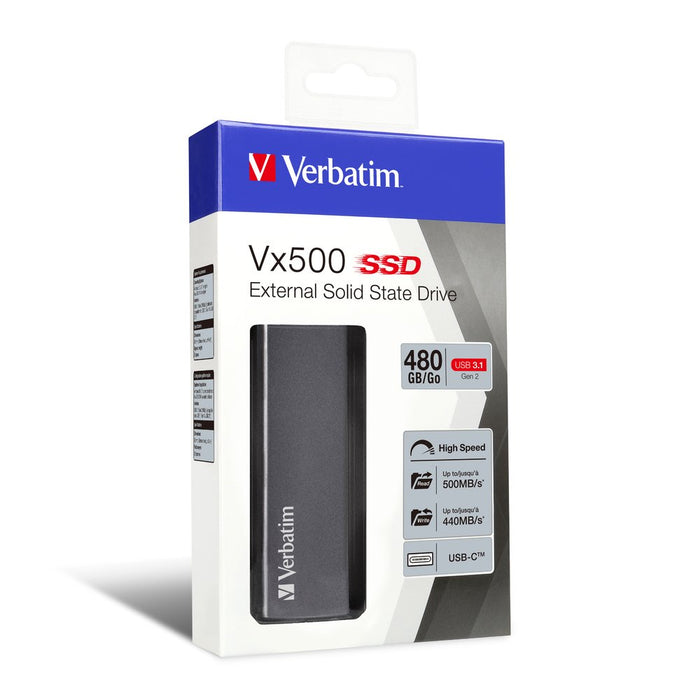 EAN 0023942474432 - Verbatim Vx500 USB Tipo C 3.2 Gen 2 (3.1 Gen 2) Plata imagen 4