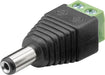 EAN 4040849767470 - Goobay 76747 cambiador de género para cable Terminal Block 2-pin DC male (5.50 x 2.10 mm) Negro, Verde imagen 1