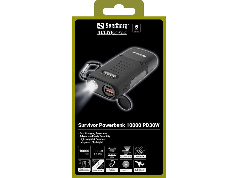 EAN 5705730421112 - Sandberg Survivor Powerbank 10000 PD30W imagen 4