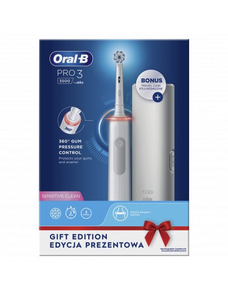 EAN 8006540759929 - Oral-B Pro 3 3500 Adulto Cepillo dental giratorio Blanco imagen 2