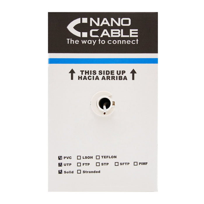 EAN 8433281007642 - Nanocable 10.20.0504-EXT-BK cable de red Negro 305 m Cat6 U/UTP (UTP) imagen 2
