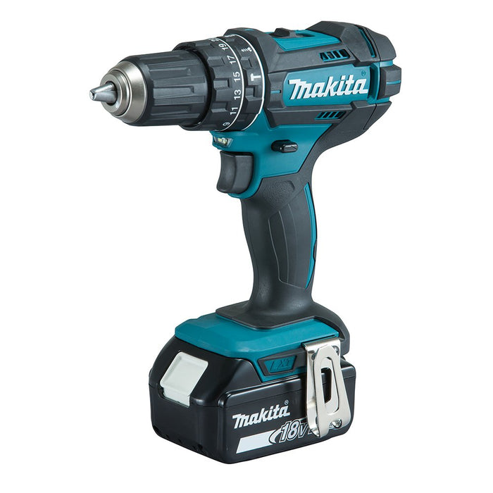 EAN 0088381748469 - Makita DHP482RFX9 Akku-Schlagbohrschrauber 18V 1900 RPM Sin llave 1,5 kg Negro, Verde imagen 1