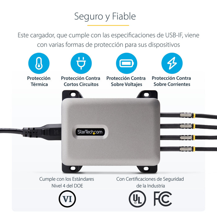 EAN 0065030919654 - StarTech.com 424DEU-USB-C-CHARGER cargador de dispositivo móvil Universal Gris Corriente alterna Carga rá imagen 16