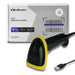 EAN 5901878508672 - Qoltec 50867 lector de código de barras Lector de códigos de barras portátil 1D/2D Laser Negro, Amarillo imagen 2