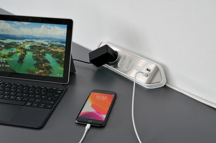 EAN 4007123668083 - Brennenstuhl 1153590420 base múltiple 2 m 4 salidas AC Interior Plata, Blanco imagen 5