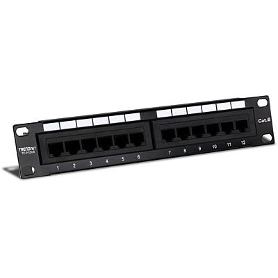 EAN 0710931401356 - Trendnet TC-P12C6 panel de parcheo imagen 1