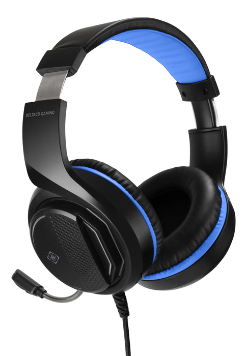 EAN 7333048051400 - Deltaco Gaming GAM-127 auricular y casco Auriculares Alámbrico Diadema Juego Negro, Azul imagen 2