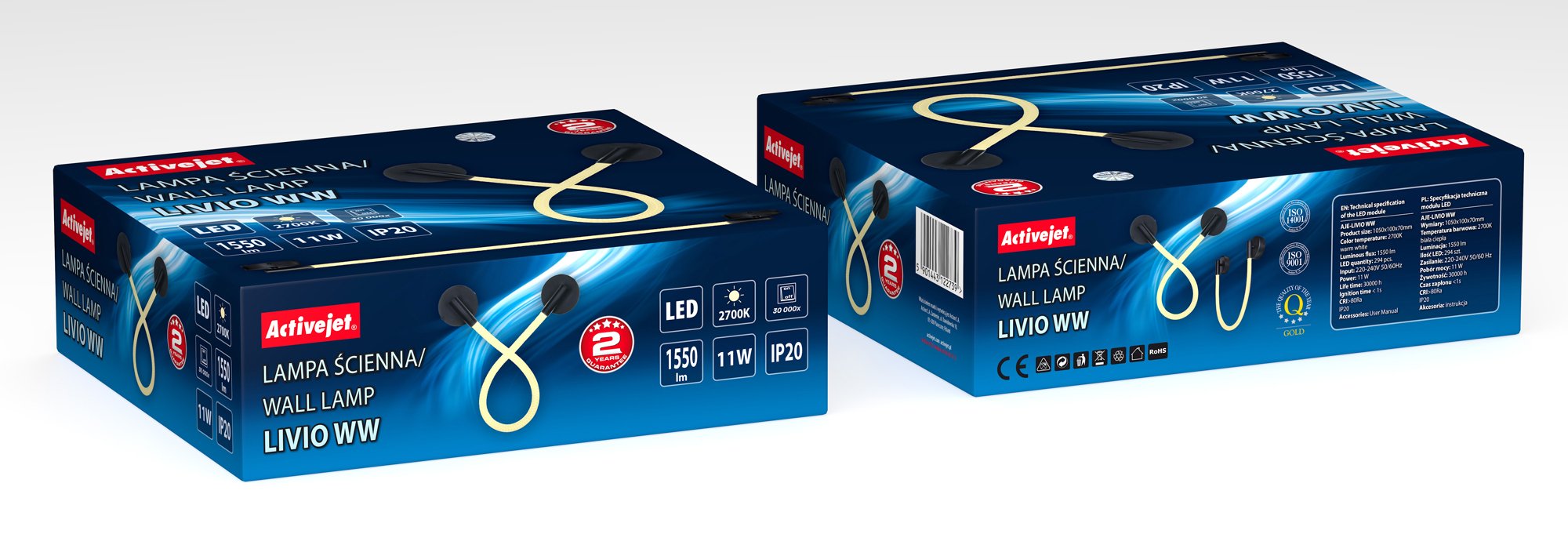 EAN 5901443122739 - Activejet AJE-LIVIO WW iluminación de pared 11 W imagen 12