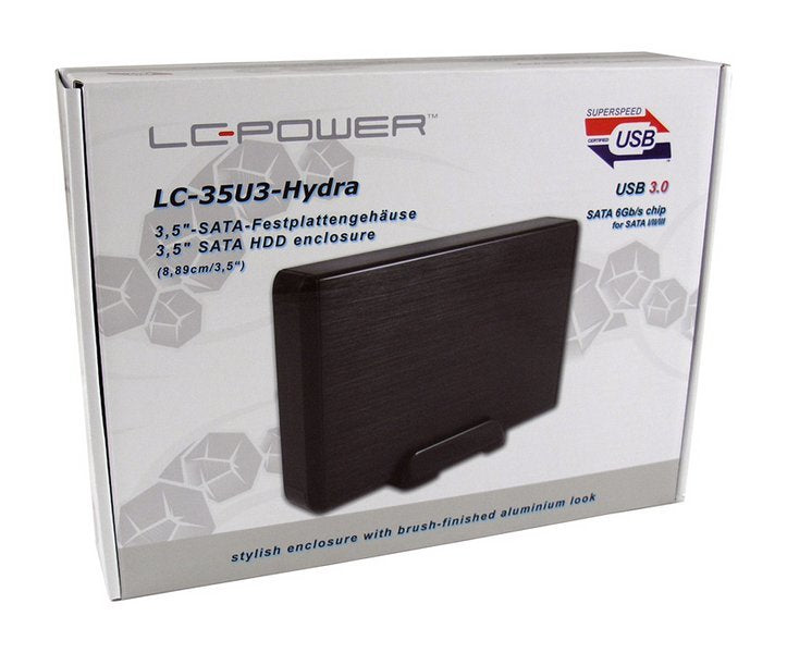 EAN 4260070126000 - LC-Power LC-35U3-HYDRA caja para disco duro externo Caja de disco duro (HDD) Negro 3.5" imagen 4