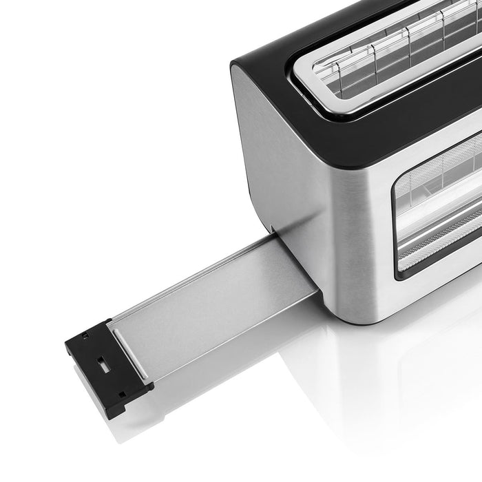 EAN 5608475033339 - Haeger TO-100.014A tostadora 6 2 rebanada(s) 1000 W Negro, Acero inoxidable imagen 4