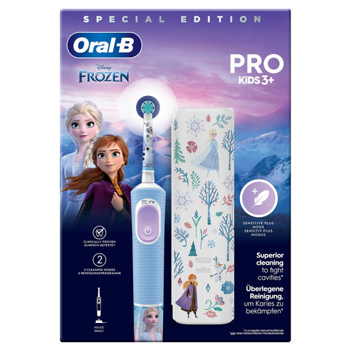 EAN 8006540773178 - Oral-B Vitality Pro Frozen Niño Cepillo dental oscilante Negro, Gris imagen 2