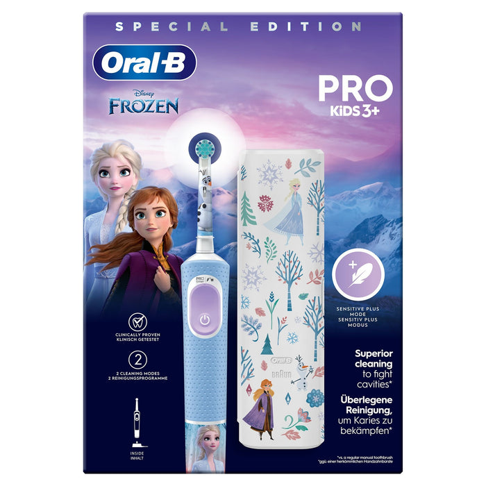 EAN 8006540773178 - Oral-B Vitality Pro Frozen Niño Cepillo dental oscilante Negro, Gris imagen 2
