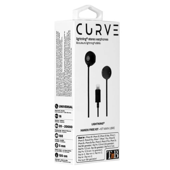 EAN 3303170097304 - T'nB CURV Auriculares Alámbrico Dentro de oído Llamadas/Música Negro imagen 4