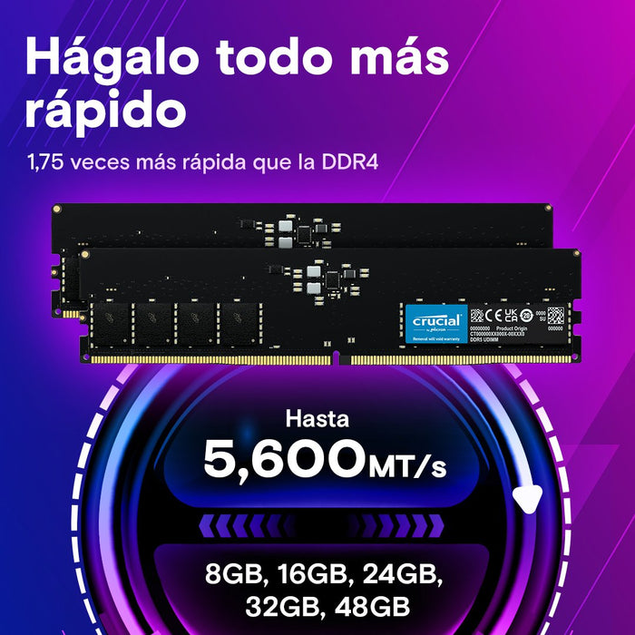 EAN 0649528944184 - Crucial CT2K64G56C46U5 módulo de memoria 128 GB 2 x 64 GB DDR5 imagen 3