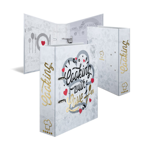 EAN 4008705196697 - HERMA 19669 carpeta de cartón A4 Oro, Rojo, Blanco imagen 1