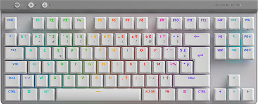 EAN 5099206120013 - Logitech G 920-012547 teclado Juego RF Wireless + Bluetooth AZERTY Francés Blanco imagen 1