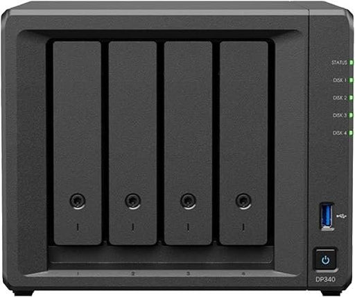 EAN 4711174725793 - Synology DP340 servidor de almacenamiento NAS Escritorio R1600 16 GB Negro imagen 1