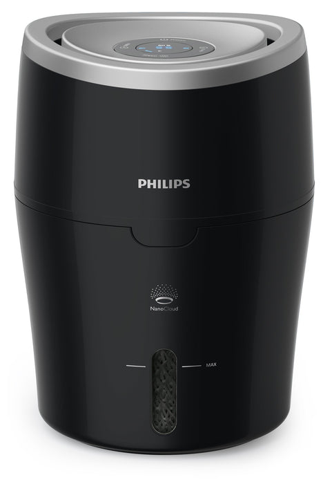 EAN 8710103786382 - Philips 2000 series HU4813/10 humidificador Natural 2 L Negro, Plata imagen 1