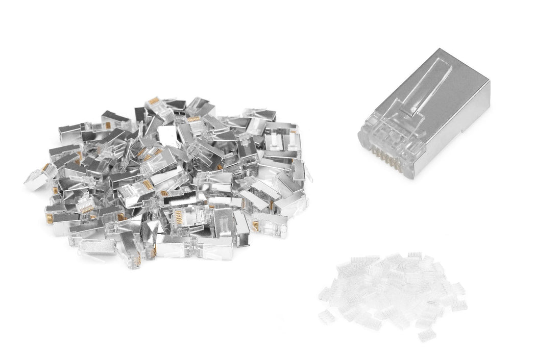 EAN 4016032494980 - Digitus AK-219603-100 conector RJ-45 Plata, Transparente imagen 1