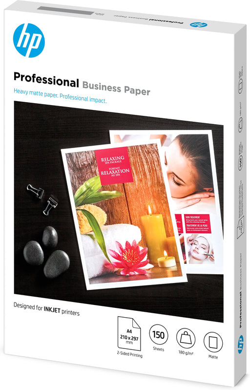 EAN 0193905504879 - HP Professional Inkjet Matte FSC Paper 180 gsm-150 sht/A4/210 x 297 mm papel para impresora de inyección  imagen 2
