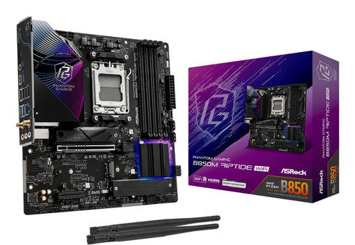 EAN 4711581490482 - Asrock Phantom Gaming B850M Riptide WiFi AMD B850 Zócalo AM5 micro ATX imagen 1