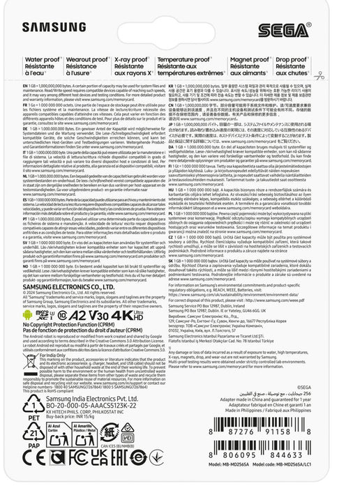 EAN 8806095844633 - Samsung MB-MD256S 256 GB MicroSDXC UHS-I Clase 10 imagen 9