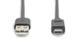 EAN 4016032437482 - Digitus AK-300148-030-S cable USB USB 2.0 3 m USB A USB C Negro imagen 3