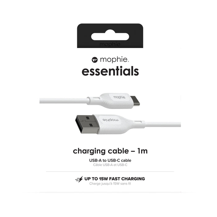 EAN 0840056199330 - mophie essentials charging cables | 1M cable USB USB 2.0 USB A USB C Blanco imagen 6
