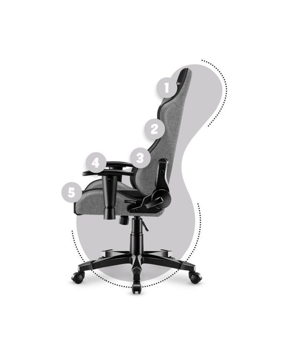 EAN 5903796010251 - Huzaro Ranger 6.0 Silla para videojuegos universal Asiento (de seguridad) de butaca Gris imagen 11