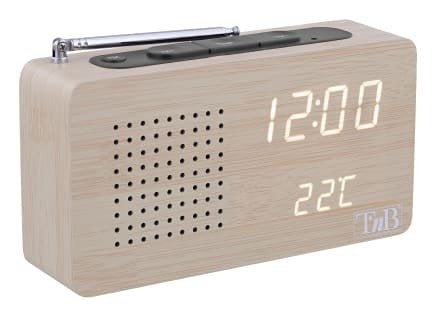 EAN 3303170112182 - T'nB CLOCKFMWD radio Reloj Digital Madera imagen 1