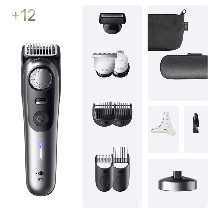 EAN 7500435244855 - Braun BeardTrimmer 9 BT9560 Batería 52 2 cm Mojado y seco Negro, Gris imagen 2