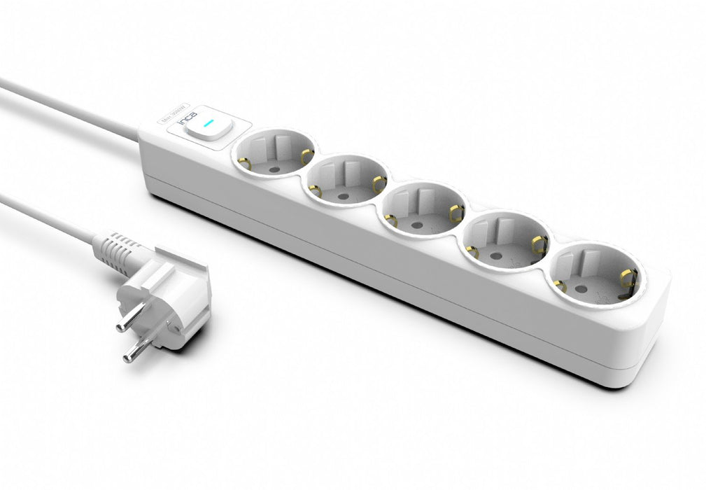 EAN 8681949014161 - Inca IPW-44GB limitador de tensión Blanco 5 salidas AC 230 V 1,5 m imagen 4