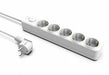 EAN 8681949014161 - Inca IPW-44GB limitador de tensión Blanco 5 salidas AC 230 V 1,5 m imagen 4