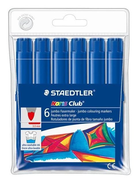 EAN 4007817340240 - Staedtler Noris Club marcador 6 pieza(s) Azul imagen 1