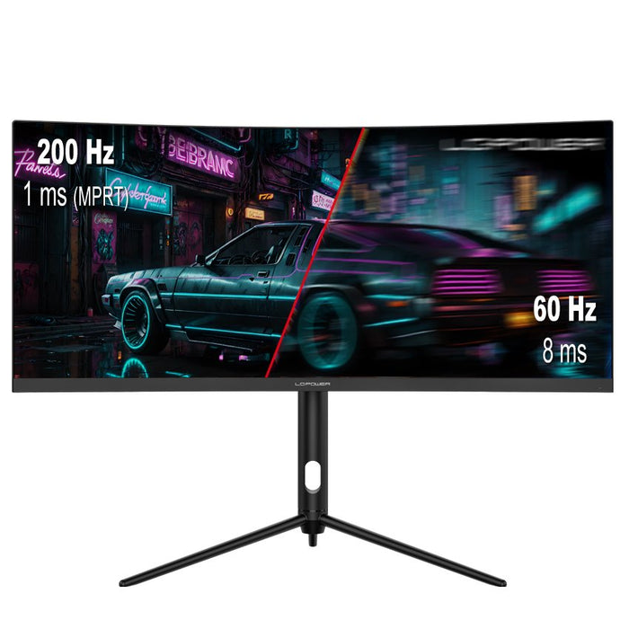 EAN 4262443280111 - LC-Power LC-M30UWFC pantalla para PC 76,2 cm (30") 2560 x 1080 Pixeles UltraWide Full HD LED Negro imagen 4