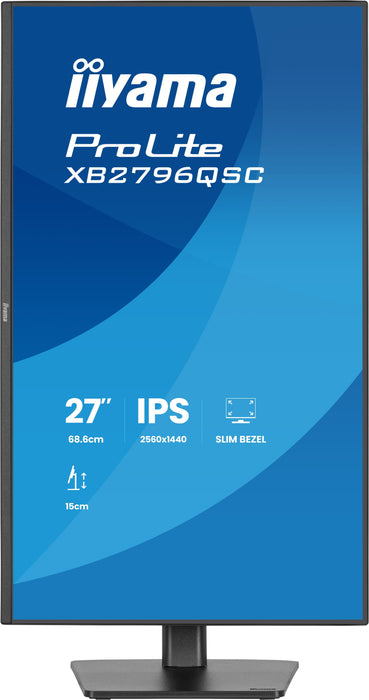 EAN 4948570127023 - iiyama ProLite XB2796QSC-B1 pantalla para PC 68,6 cm (27") 2560 x 1440 Pixeles Quad HD LED Negro imagen 3