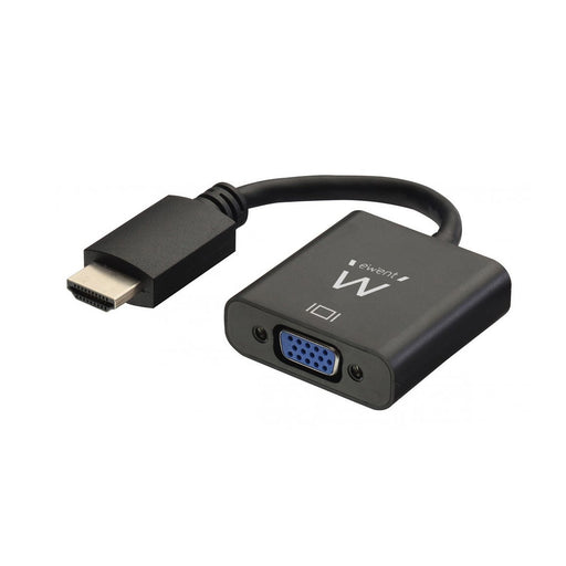 EAN 8056045875846 - Ewent EW9864 adaptador de cable de vídeo 0,2 m HDMI VGA, 3.5mm Negro imagen 1