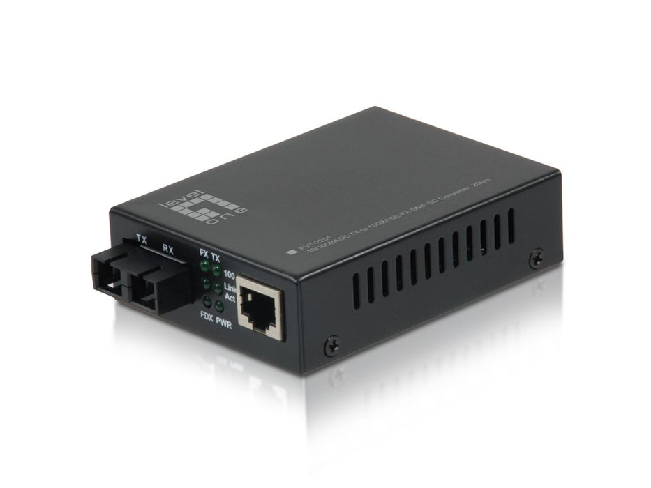 EAN 4015867185155 - LevelOne FVT-2201 convertidor de medio 100 Mbit/s 1310 nm Monomodo Negro imagen 1