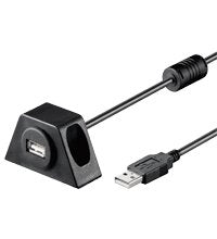 EAN 4040849933516 - Goobay USB2.0 AA 200 CLIP II, 2m cable USB USB A Negro imagen 1