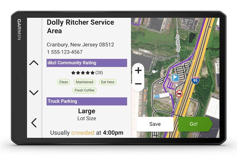 EAN 0753759335465 - Garmin dēzl LGV1020 navegador Fijo 25,6 cm (10.1") TFT Pantalla táctil 554 g Negro imagen 6