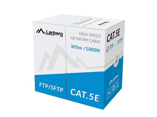 EAN 5901969414073 - Lanberg LCF5-11CC-0305-S cable de red Gris 305 m Cat5e F/UTP (FTP) imagen 1