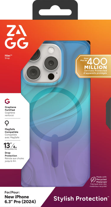 EAN 840390319449 - ZAGG Milan Snap funda para teléfono móvil 16 cm (6.3") Azul, Púrpura imagen 4